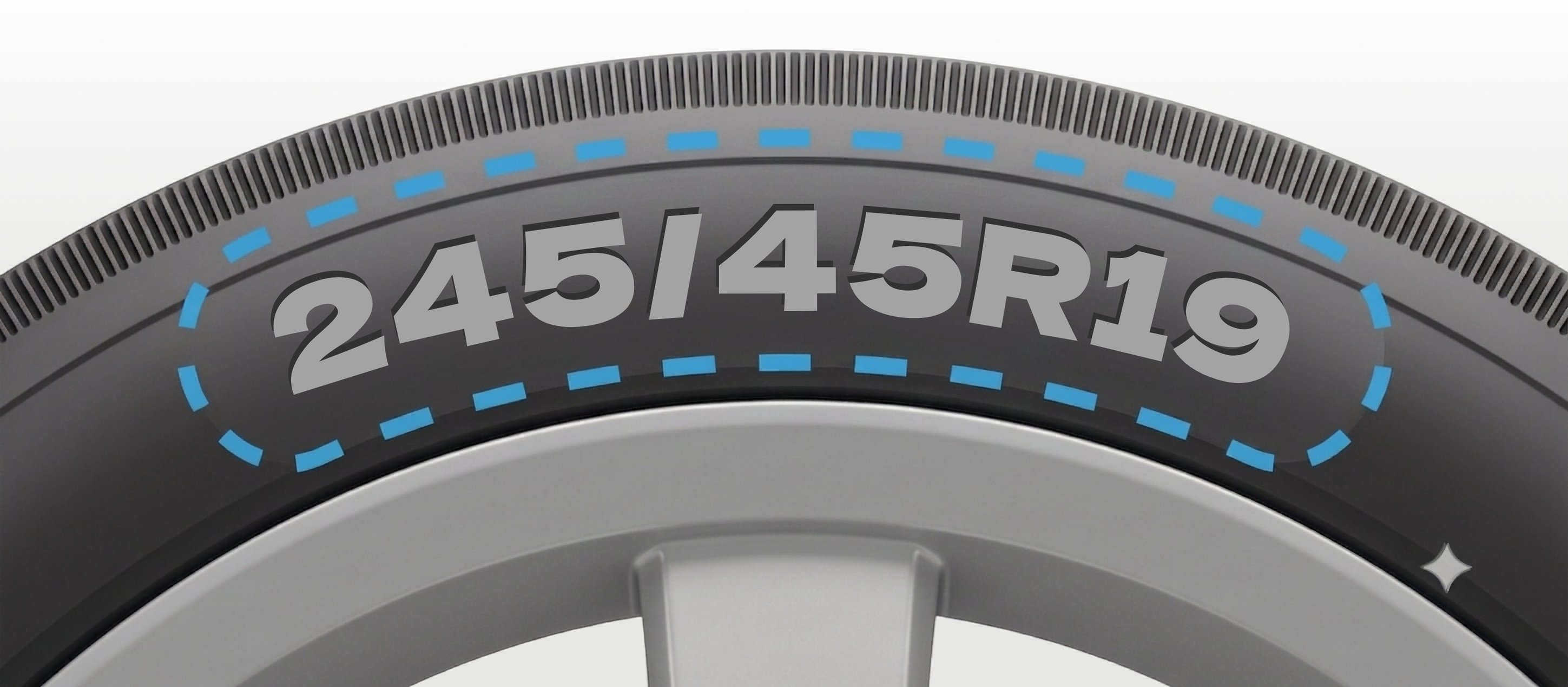 K9 타이어 사이즈 245/45R19 확인 방법